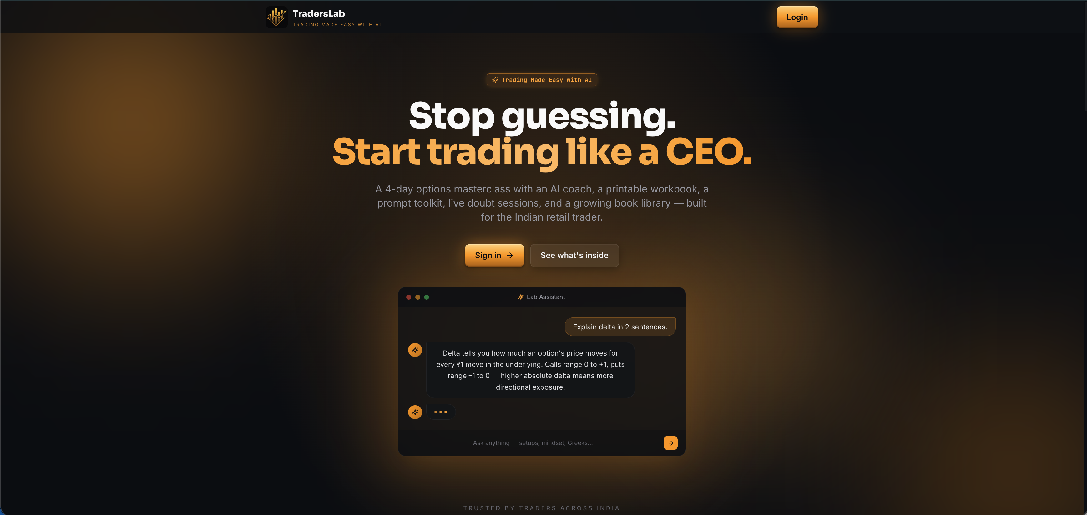 TradersLab — Trading Made Easy with AI